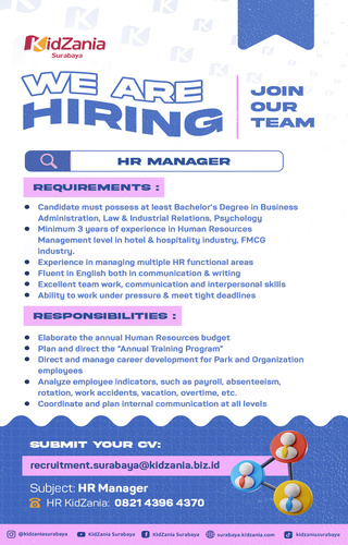 Job Vacancy HR Manager