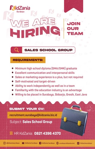 Job Vacancy Sales School Group